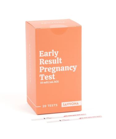 Early Detection Pregnancy Test Strips - Individually Wrapped & Sensitive 10 MIU/mL hCG Test Strips - Over 99% Accurate - Results in Minutes - Cost Effective Pregnancy Test for Women - 20ct