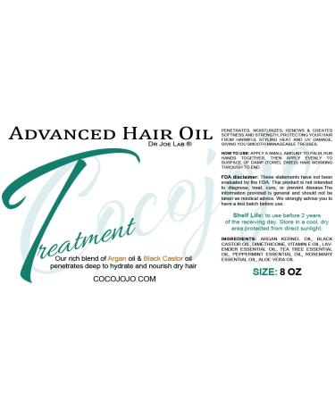 Buy CocoJoJo Argan Oil Hair Treatment - 8 oz | Moroccan Argan Nut Oil for Dry Damaged Hair - Buy Online on GoSupps.com