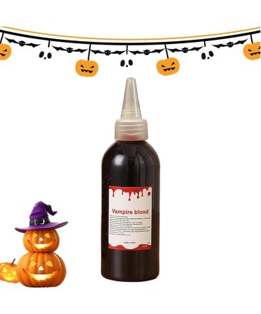 Rakiuty Fake Blood Halloween Halloween Fake Blood 60ml Realistic Fake Blood Washable For Halloween Carnival Pranks Theme Party Special Effects