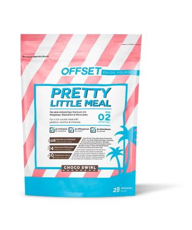 Pretty Little Meal Choco SWIRL from Offset Nutrition delicious milkshake to lose weight or weight 208 calories per portion with chocolate taste and chocolate pieces 28 portions - Buy Online on GoSupps.com
