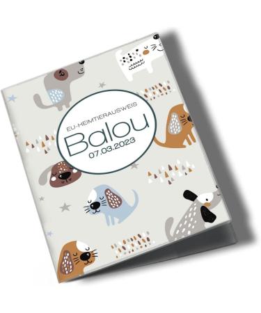 Personalized Wilhelm Fell Case for EU Pet ID Card - Custom Protective Cover for Pet Owners | Unique Gift Idea for Animals - Feature 'Balou' - Buy Online on GoSupps.com