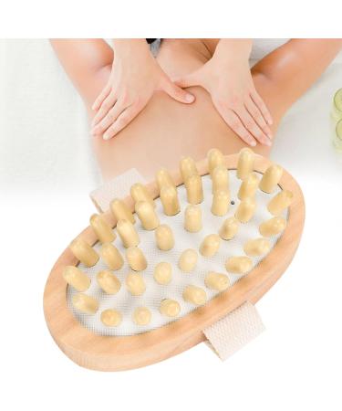 Luxury Shower Massage Brush - Wooden Body & Hair Spa Massager for Muscle Relaxation - Ideal for Men & Women - Buy Online on GoSupps.com