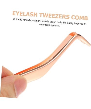 POPETPOP 8-Piece Stainless Steel Eyelash Extension Tool Set | Tweezers Combs & Applicators for Perfect Fake Lashes - Buy Online on GoSupps.com