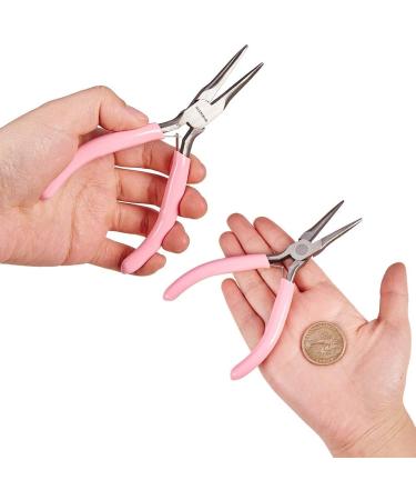 SUNNYCLUE 5 Inch Long Chain Nose Pliers with Flat Jaws Mini Precision Pliers for DIY Jewelry Making Hobby Projects Pink Thin Needle Nose Pliers DIY Craft Tools Bending Wire Plier Tool Supplies - Buy Online on GoSupps.com