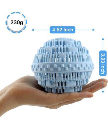 2pcs Laundry Ball - Natural Non-Chemical Detergent Laundry Balls for Washing Machine - Eco Friendly Wash Ball & Detergent Alternative for 2000 Washings(Light Blue) 2 Pcs - Buy Online on GoSupps.com