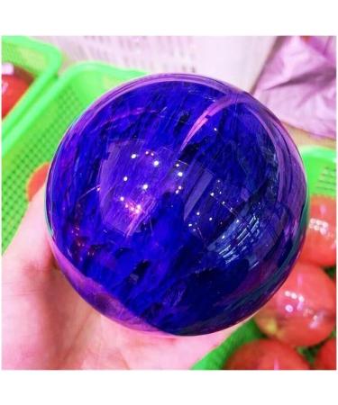 Crystal 8-9cm1pc Natural Blue smelted Stone Quartz Crystal Ball for Home Decoration Suitable for Home Office Decoration ningxiao - Buy Online on GoSupps.com