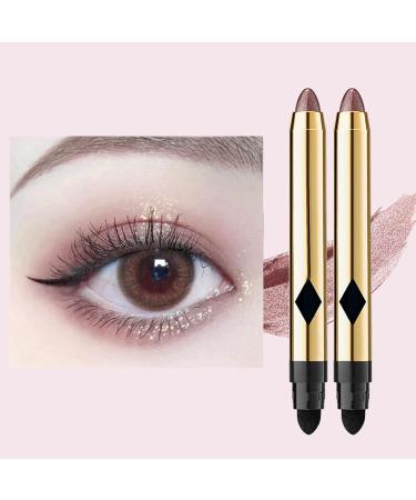 Eyeshadow Pencil - Double-Ended Pearlescent Eye Shadow Pencil Crayon - Crayon Brightener Highlighter Makeup Stick Kit Waterproof Shimmer Eyeliner Makeup Frifer 07# - Buy Online on GoSupps.com