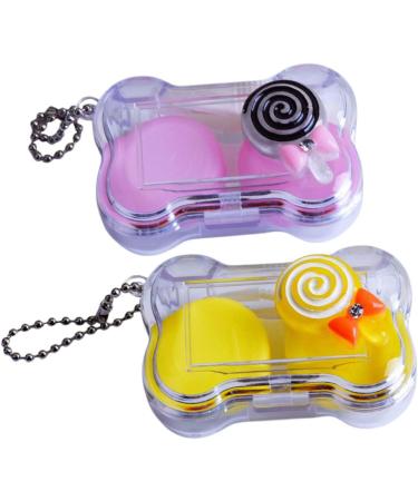 Partykindom Contact Lens Container - Portable Organizer with Mirror for Travel | 6 Sentence Case for Easy Storage - Buy Online on GoSupps.com