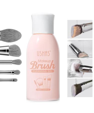 Make-Up Brush Cleaner Beauty brush Cleaning Liquid Mild Water Based Brush Puff Cleaner-Removes Makeup Dead Skin Bacteria and Dirt from Makeup Brushes Cruelty-Free Fast Drying Easy to Use