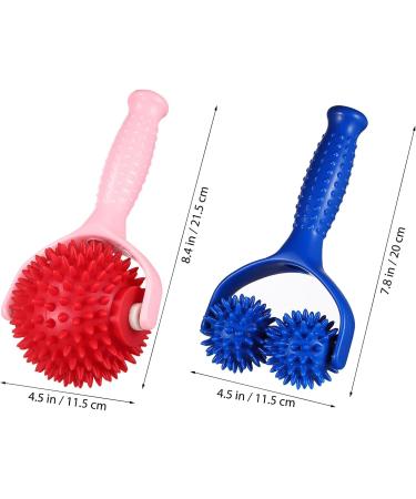 Healvian 2-Piece Massage Roller Set | Muscle Relaxation Device for Back Legs Feet & Hands - Relieve Muscle Pain Effectively - Buy Online on GoSupps.com