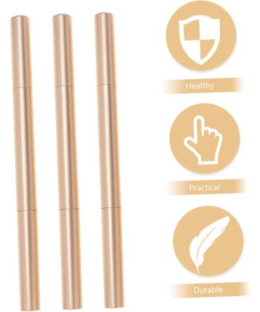 BELLIFFY 3pcs Double Ended Eyebrow Pencil Makeup Accessories Dark Brown Eyebrow Pencils Eyeliner Pencil Abs - Buy Online on GoSupps.com