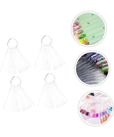  Didiseaon Didiseaon 150 Pcs Fan-Shaped Nail Polish Color Board Practice Nail Plate Nail Color Card Sample - Buy Online on GoSupps.com