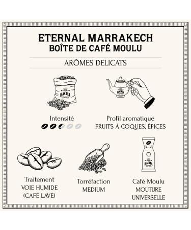 Bacha Coffee | Eternal Marrakech Ar mes D licats Collection Autograph Grains Moulus 100% Arabica Torr faction Medium 350g 1 Eternal Marrakech - Buy Online on GoSupps.com