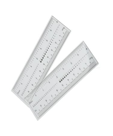 Nail Measuring Ruler Set | 10-Piece Ultra-Thin Transparent Tool for Precise Artificial Nail Measurement | International Shipping - Buy Online on GoSupps.com