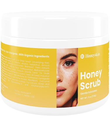 Manuka Honey Exfoliating Face & Body Scrub - Gentle Exfoliator & Blackhead Remover - Rejuvenating Formula for Dull, Dry Skin (4oz) - Buy Online on GoSupps.com