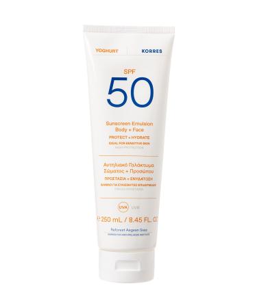 Correx yoghurt sunscreen for body & face LSF 50 moisturizing & quick retracting family size suitable for sensitive skin 250 ml SPF50