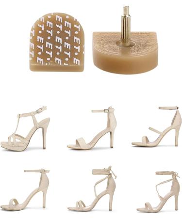 10 Pcs Beige Plastic High Heel Tips 22mm x 21mm for Ladies - uxcell - Buy Online on GoSupps.com