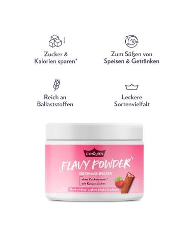 Buy Gymqueen Flavy Powder 200g - Chunky White Chocolate Earthberry Cake Flavor Calorie Reduced Baking & Sweetening Powder - Perfect for Drinks & Recipes (1 Pack) - Buy Online on GoSupps.com