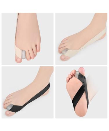 Toe Separators for Bunion Correction - 4Pcs Elastic & Breathable Toe Spacers - Portable Skin-Friendly Protector for Feet Size 40-45 - Buy Online on GoSupps.com