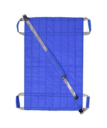 Positioning Bed Pad with Handles Incontinence Mattress Bedding Protector Liner for Hospital Bedridden Lift Moving Patient Elderly Seniors Turner Transfer Sling Home Nursing Blue