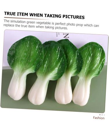 OUNONA 2pcs Little Cabbage Model Little Cabbage Props Simulation Vegetables Artificial Lettuce Simulation Food Model Decor Models Restaurant Display Prop Pvc Ingredients Chinese Cabbage - Buy Online on GoSupps.com