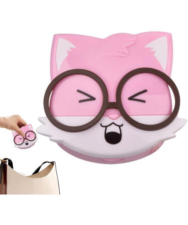 Buerfu Eye Contact Case - Portable Pink Contact Lens Travel Case & Care Products for Daily Use - Buy Online on GoSupps.com