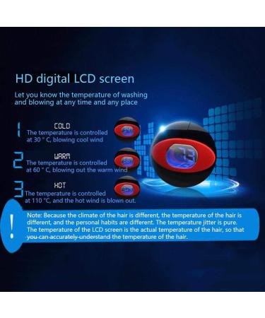 2300W Power Ionic Hair Dryer Professional Salon Dry Hair Hairdryer with 2 Concentrators LED Digital Display Hanging Loop Powerful AC Motor 3 Heat Settings and 2 Speed 2.5m Long Cable Small Gift - Buy Online on GoSupps.com