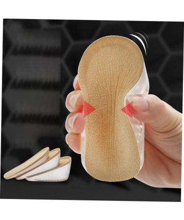 Mobestech 6 Pairs Booster Pad Insoles for Achilles Tendonitis - Height Increasing Heel Lift Pads - Orthopedic Gel Insoles for Men - Buy Online on GoSupps.com