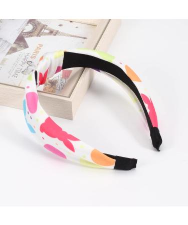 Easter Bunny Flower Headbands Set for Women and Girls - Non-slip Workout Turban Hair Accessories - Buy Online on GoSupps.com