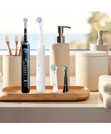Buy Kisstta 6 Pack Toothbrushes Compatible with Oral-B | Protective Caps for Ultimate Cleaning & Precision | Cross Action Sensitive Deep Cleaning 3D White Brush Heads - 3 Colors Available - Buy Online on GoSupps.com