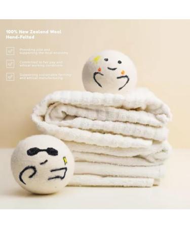 Buy XL Wool Dryer Balls - Natural Fabric Softener Reduces Wrinkles & Drying Time (Pack of 6) | Eco-Friendly Laundry Solution - Buy Online on GoSupps.com