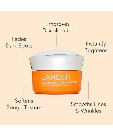 Lancer Skincare Instant Brightening Booster - 30% Vitamin C & Turmeric Anti-Aging Night Cream | 1.7 oz | International Shipping - Buy Online on GoSupps.com
