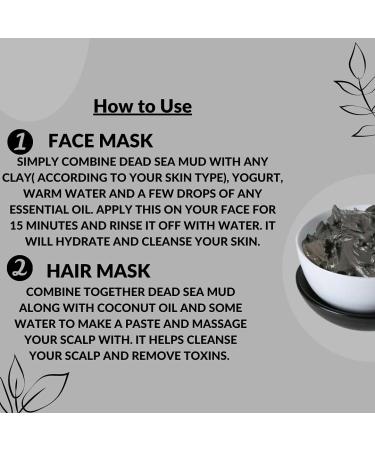 mi nature Dead Sea Mud Powder 227g - 100% Pure Skin Care Facial Mask - Buy Online on GoSupps.com