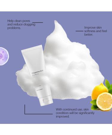 Polyamino Acid Purifying Facial Cleanser Deep Cleansing Face Wash for Soft Radiant Skin Gentle Daily Cleanser for All Skin Types White - Buy Online on GoSupps.com