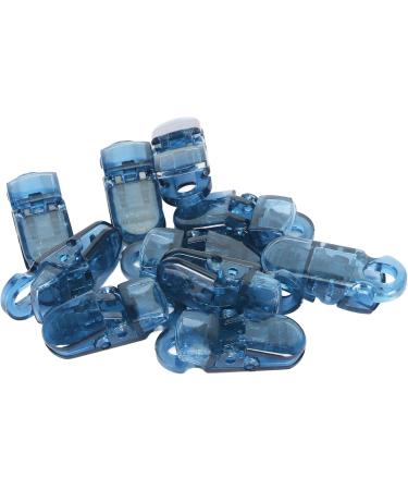 10-Pack Transparent Hearing Aid Lanyard Clips - Versatile & Strong Cable Clips (Light Blue) for Secure Document Holding - Buy Online on GoSupps.com