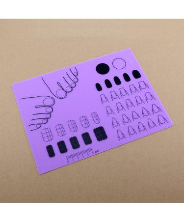 Buy Ifundom Silicone Nail Mat | DIY Nail Art Stamp Mats & Manicure Tools for Perfect Nail Polish Designs - Buy Online on GoSupps.com