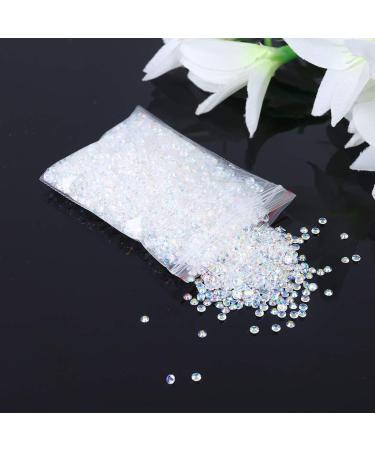 5000pcs White Flat Back Round Crystal Rhinestones for Art Clothes Shoes Bags Phones - Buy Online on GoSupps.com