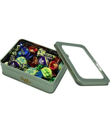 Walkers Toffee Sweets Assorted Flavours and Chocolate Eclairs x 200g Bundle with Silver Window Lid Refillable Tin - Buy Online on GoSupps.com