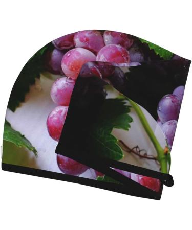Grape Microfiber Hair Towel Wrap | Super Absorbent Coral Velvet Quick Dry Cap for Long Curly & Thick Hair - Ultimate Hair Care for Women - Buy Online on GoSupps.com