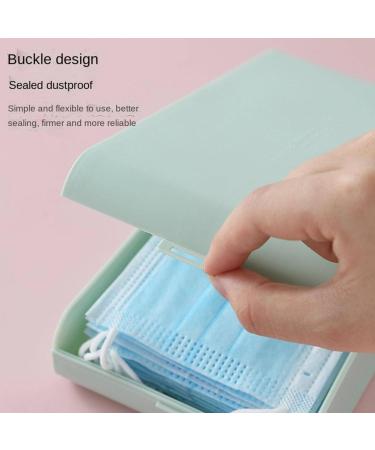 Large-Capacity Portable Buckle Design Masks Box with Waterproof and Dustproof Cover for Home Travel green - Buy Online on GoSupps.com