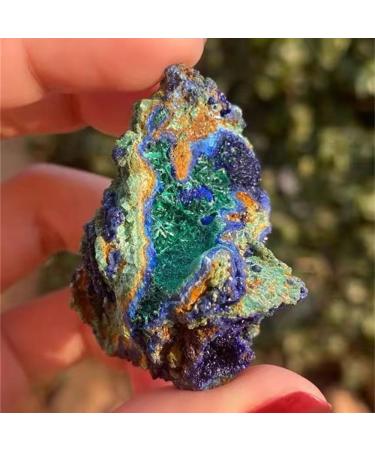 Natural Crystal Rough Natural Azurite Malachite Geode Quartz Crystal Geode Cluster Specimen Teaching Research Reiki Stone Collectible (Size : 4-6cm) - Buy Online on GoSupps.com