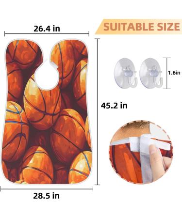 Basketball Beard Bib Apron | Beard Hair Catcher for Men | Perfect Father's Day & Anniversary Gift with Suction Cups - Buy Online on GoSupps.com
