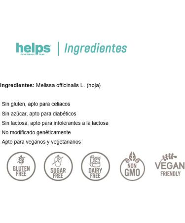  HELPS PHARMADUS BOTANICALS HELPS INFUSIONS - Melisa A Granel Infusion Improves Digestion and Provides Relaxation 60g Granel Bag Pack of 3 - Buy Online on GoSupps.com