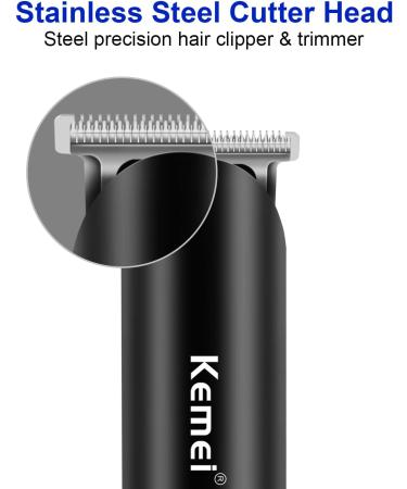 KEMEI Black Hair Clippers for Men Professional Barber Clippers Electric Cordless Clippers for Hair Cutting USB Rechargeable Wireless Haircut Clippers km-827 - Buy Online on GoSupps.com