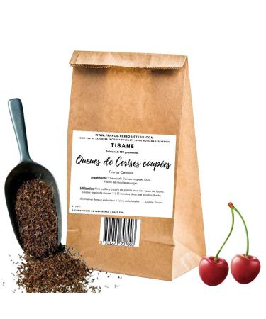 Herbal Tea Cherry Cut Tail 100 GRS sifted Prunus cerasus.