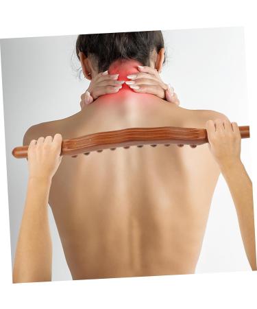 Gleavi 5-Stage Wooden Massage Roll Rod with 20 Balls - Portable Gua Sha & Head Massage Device for Full Body Relief - Buy Online on GoSupps.com