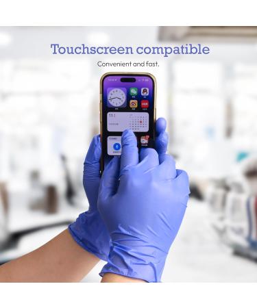 100pcs Nitrile Gloves Disposable Gloves Food Safe Powder Free Latex Free Gloves for Tattoo Mechanics Hairdressing Home use Large Purple - Buy Online on GoSupps.com
