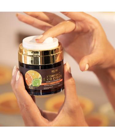 WOW Skin Science Vitamin C Moisturizer Face Cream - Anti Aging Oil-Free Lotion for Men & Women (1.69 oz) - Buy Online on GoSupps.com
