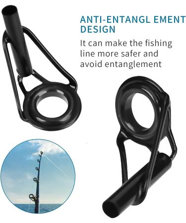 Hifisher Fishing Rod Tip Repair Kit - 40pcs Top Guides, Epoxy Resin, Stainless Steel Ceramic Ring Tips - Buy Online on GoSupps.com