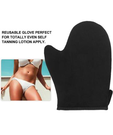 Soft Tanning Glove with Thumb Sponge Flocking Glue Cloth Self Tanner Mitt Lotion Apply Tool Accessory Streak Even Application Velvety Soft for Beach Tanning Applicator - Buy Online on GoSupps.com